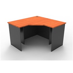 Rapidline Corner Workstation 1200Wx1200Wx600Mmh 3 Piece Cherry & Ironstone