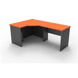 Rapidline Corner Workstation 1200Wx1800Wx600Mmh 3 Piece Cherry & Ironstone