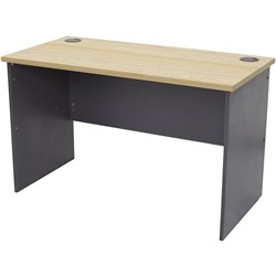 Rapid Worker Open Desk 1500Wx750Dx730Mmh  Natural Oak & Ironstone