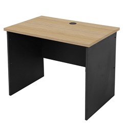 Rapid Worker Open Desk 900Wx600Dx730Mmh Natural Oak & Ironstone