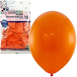 Alpen Balloons 25Cm Orange Pack Of 15