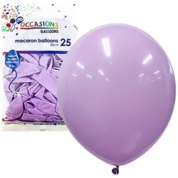 Alpen Balloons 30Cm Macaron Pastel Lavender Pack Of 25