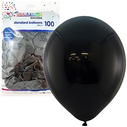 Alpen Balloons 30Cm Black Pack Of 100