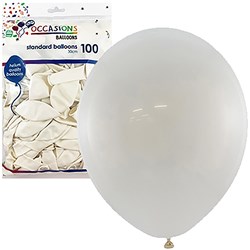 Alpen Balloons 30Cm White Pack Of 100