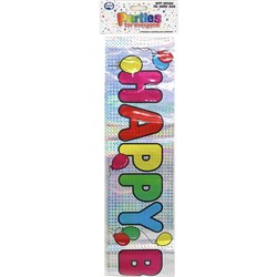 Alpen Banner Happy Birthday Foil 3.6M