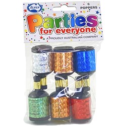 Alpen Party Poppers String Release Pack Of 6