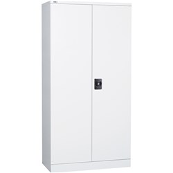 Rapidline Go Swing Door Steel Cupboard 1830Hx910Wx450Mmd White