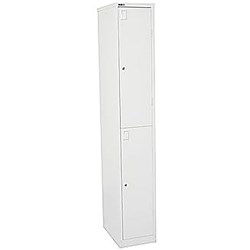 Rapid Go Locker 2 Door 1830Hx305Wx455Mmd White