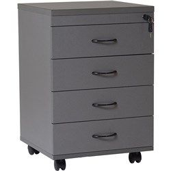 Rapid Worker Mobile Pedestal 4 Drawer 690Hx465Wx447Mmd Ironstone