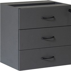 Rapid Worker Fixed Pedestal 3 Drawer 454Hx465Wx447Mmd Ironstone