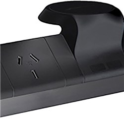 Rapid Power Rail 1Gpo 1 Helipad Black