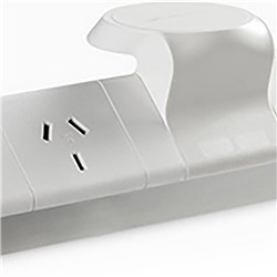 Rapid Power Rail 1Gpo 1 Helipad White