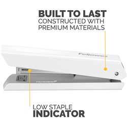 Fellowes LX820 Classic Desktop Stapler White 