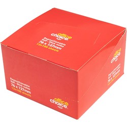Office Choice Repositionable Sticky Notes 100 Sheets Yellow 76 X 127Mm Pack Of 12