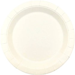 Earth Eco Round Paper Plate White 230mm pack of 50