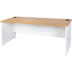 Logan Straight Desk  1500Wx750Mmd  White And Oak