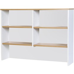 Logan Desk Top Hutch  1075H X 1800W X 315Mmd  White And Oak