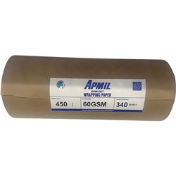 Protext Kraft Packaging Paper Roll 450Mm X 340Mts X 25Mm  Core60Gsm