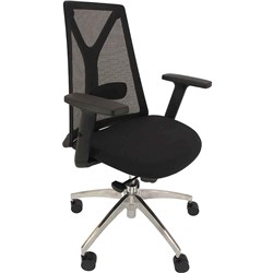 Ntr Anchor Executive Chair Mesh Back With Arms Black Frame