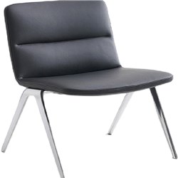Nts Bondi Visitor Chair Black Leather