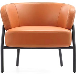 Nts Sorrento Lounge Chair Orange Leather