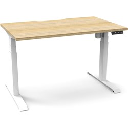 Rapidline Boost Light Single Sided Workstation 1200W X 750D X 1270Mmh Oak/White