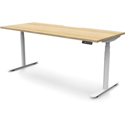 Rapidline Halo+ Single Sided Workstation 1800W X 750D X 1270Mmh Oak/White