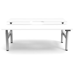 Rapidline Halo+ Back To Back Workstation 2 Person 1800W X 1500D X 1270Mmh White/White