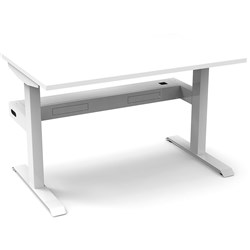 Rapidline Boost Static Single Sided Workstation + Tray 1200W X 750D X 730Mmh White/White