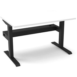 Rapidline Boost Static Single Sided Workstation + Tray 1200W X 750D X 730Mmh White/Black