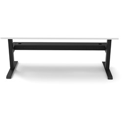 Rapidline Boost Static Single Sided Workstation + Tray 1800W X 750D X 730Mmh White/Black