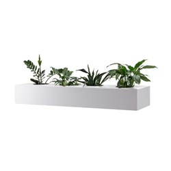 Rapidline Go Steel Perforated Planter Box  1530W X 473D X 230Mmh White
