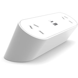 Rapidline Nova Trio Power Rail 2 Gpo + 1 Usb-A + 1 Usb-C White