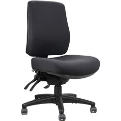 Rapidline Ergo Air Ergonomic Chair High Back Black Fabric 