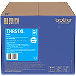 Brother TN-851XLC Toner Cartridge High Yield Cyan 