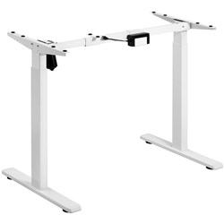 Ergovida Electric Sit-Stand Desk Frame Only 1280W X 820D X 710-1190Mmh White