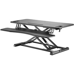 Ergovida Manual Desktop Riser 950W X 400D X 110-505Mmh Black