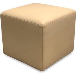 K2 Cook Junior Square Ottoman Beige Pu Leather