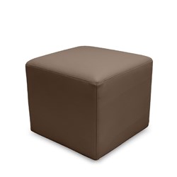 K2 Cook Junior Square Ottoman Dark Brown Pu Leather