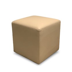 K2 Cook Senior Square Ottoman Beige Pu Leather