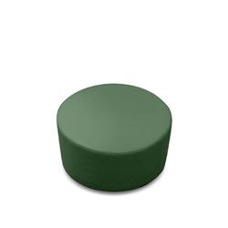 K2 Flinders Junior Round Ottoman Green Pu Leather