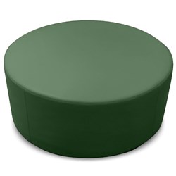K2 Mawson Senior Round Ottoman 1000Mm Diameter Green Pu Leather