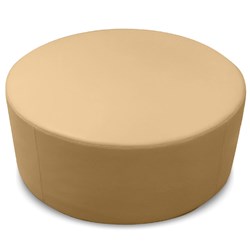 K2 Mawson Senior Round Ottoman 1000Mm Diameter Beige Pu Leather