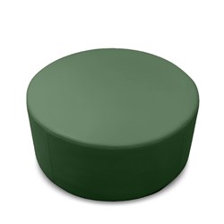 K2 Mawson Junior Round Ottoman Green Pu Leather