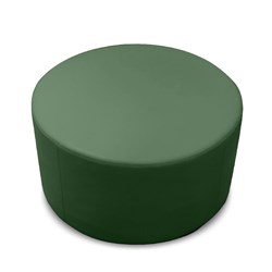 K2 Mawson Senior Round Ottoman 700Mm Diameter Green Pu Leather