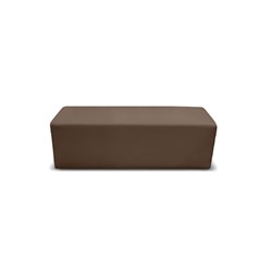 K2 Burke Senior Rectangle Ottoman 1120Mmw Dark Brown Pu Leather