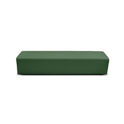 K2 Burke Junior Rectangle Ottoman 1480Mmw Green Pu Leather
