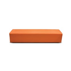 K2 Burke Junior Rectangle Ottoman 1480Mmw Orange Pu Leather