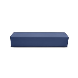 K2 Burke Junior Rectangle Ottoman 1480Mmw Blue Pu Leather