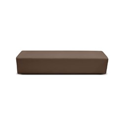 K2 Burke Junior Rectangle Ottoman 1480Mmw Dark Brown Pu Leather